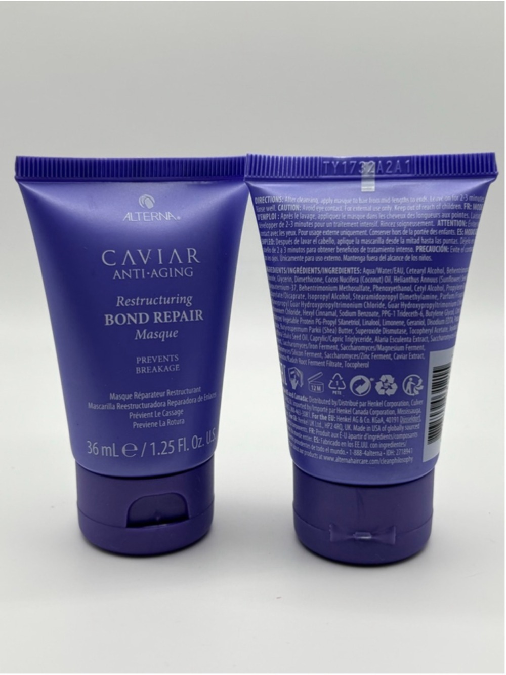 Alterna Caviar Anti-Aging Bond Repair Masque 2pc 36ml 1.25oz Travel Size New - Picture 3 of 4